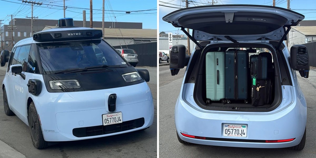 We tried out Waymo's spacious new robotaxi Ojai. It glitched, but: we had way more space and could fit in 6 suitcases.