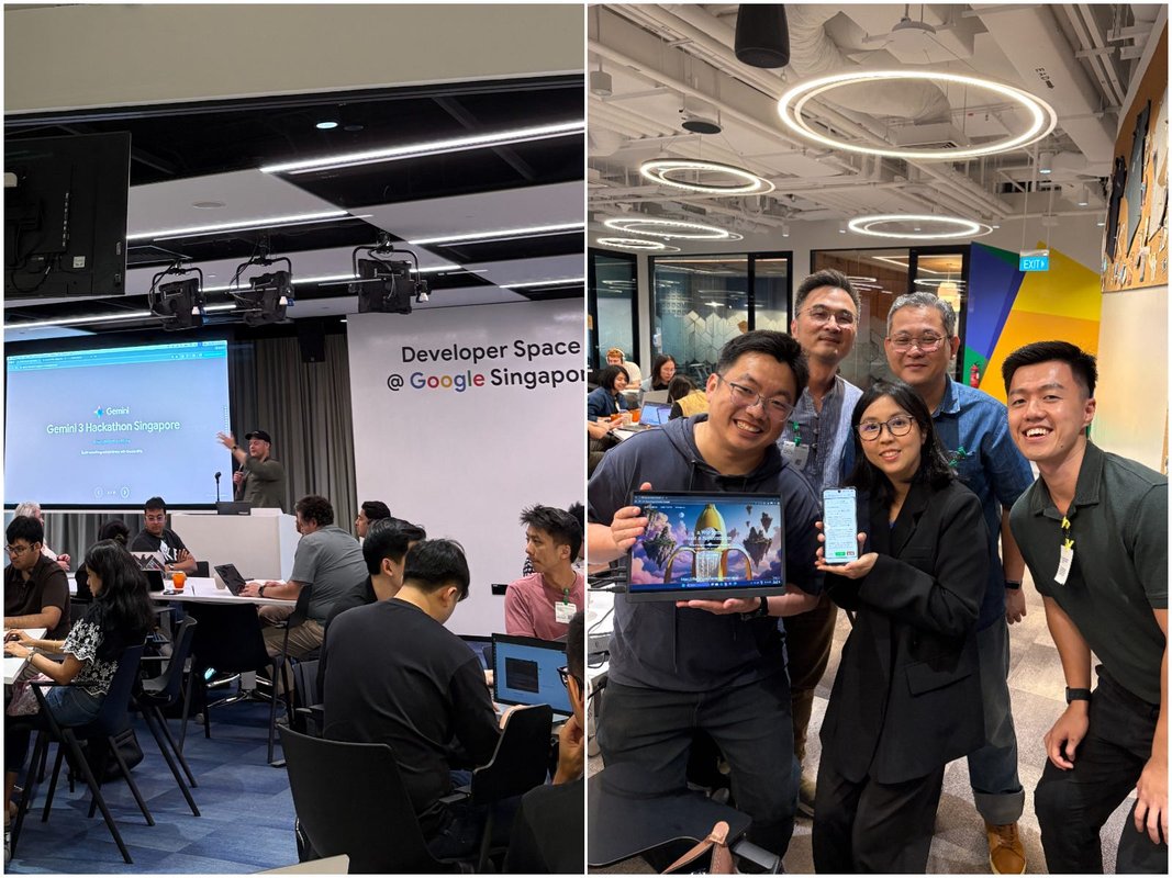 "Singapur'daki Gemini'nin AI hackathon'unda bir ekipte yer aldım: 7 saatte uygulama geliştirmek zorlu bir süreç."