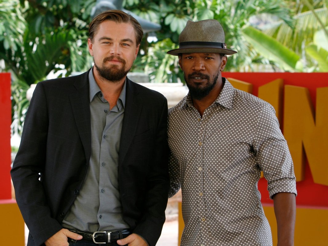 Jamie Foxx says he felt intimidated by Leonardo DiCaprio on 'Django Unchained,' so he secretly added 4 inches to his boots