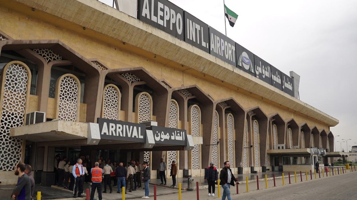 "Terörist grupların eylemleri yüzünden sekiz gündür kapalı olan Halep Havalimanı, hizmete hazırlanıyor"