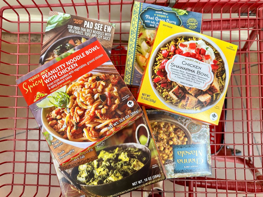 I'm a dietitian with over 14 years of experience. Here are 9 frozen meals I buy at Trader Joe's for easy lunches.