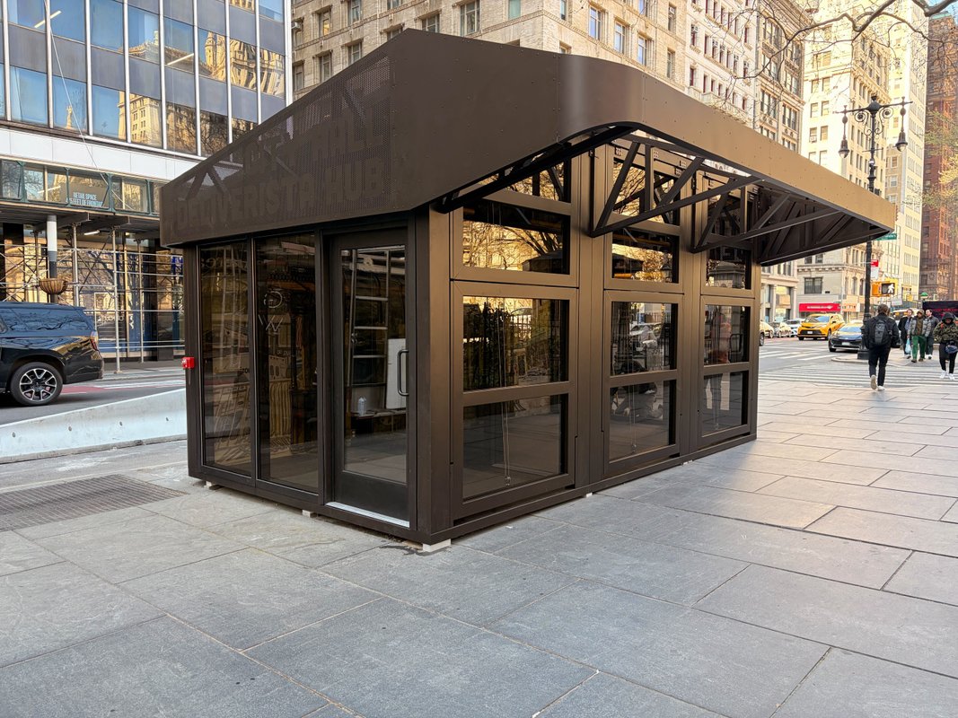 NYC's first rest area for delivery workers isn't open 10 days after a flashy ribbon-cutting. I dug into why.