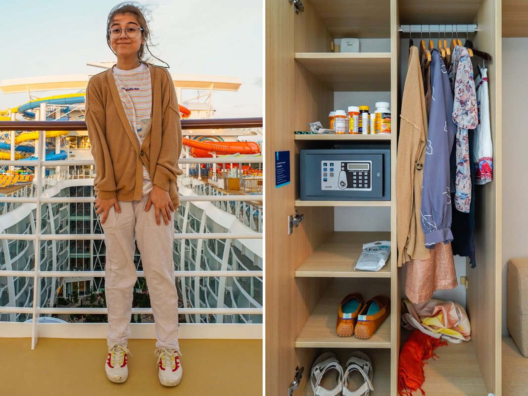 I took a 7-day cruise with carry-on luggage and a backpack.: See everything on my packing list and how I organized it all.