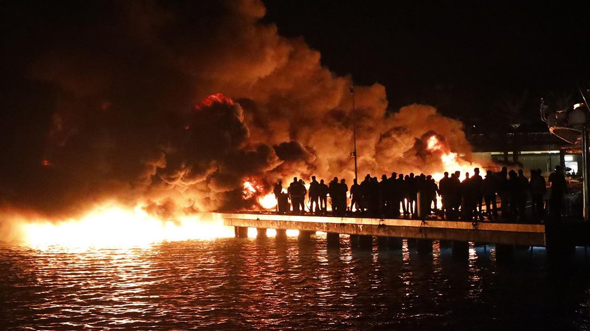 Bodrum marinada yangın: 8 motoryat etkilendi