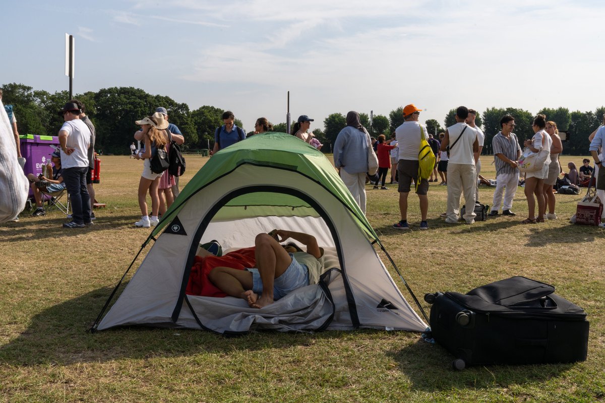 The real Wimbledon starts at: the campsite across the street