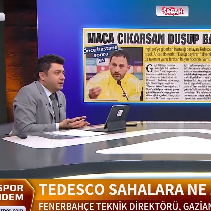 "Tedesco ciddi bir hastalık yaşıyor!"