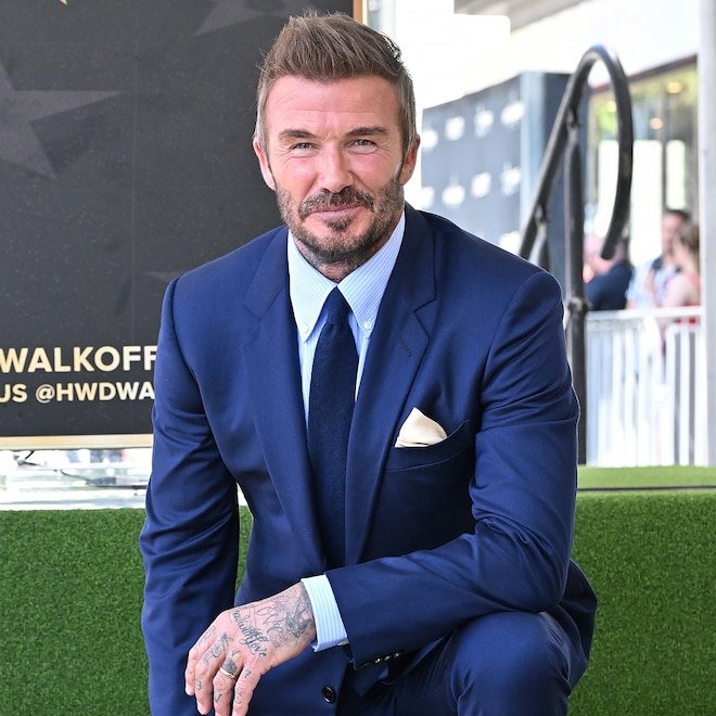 David Beckham Tears Up Thanking His: Family at Walk of Fame Ceremony