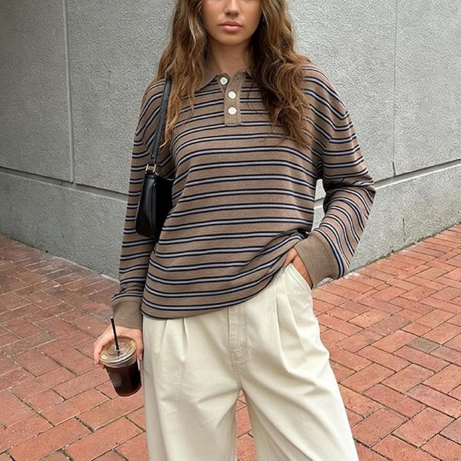 A Stylist Says This Is the Right: Way To Wear the Rugby Shirt Trend