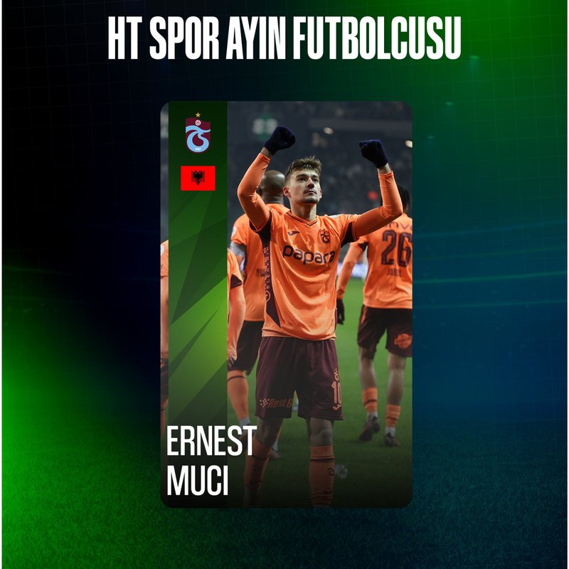"HT Spor'un Aralık ayındaki en: iyi oyuncusu Ernest Muçi seçildi!"