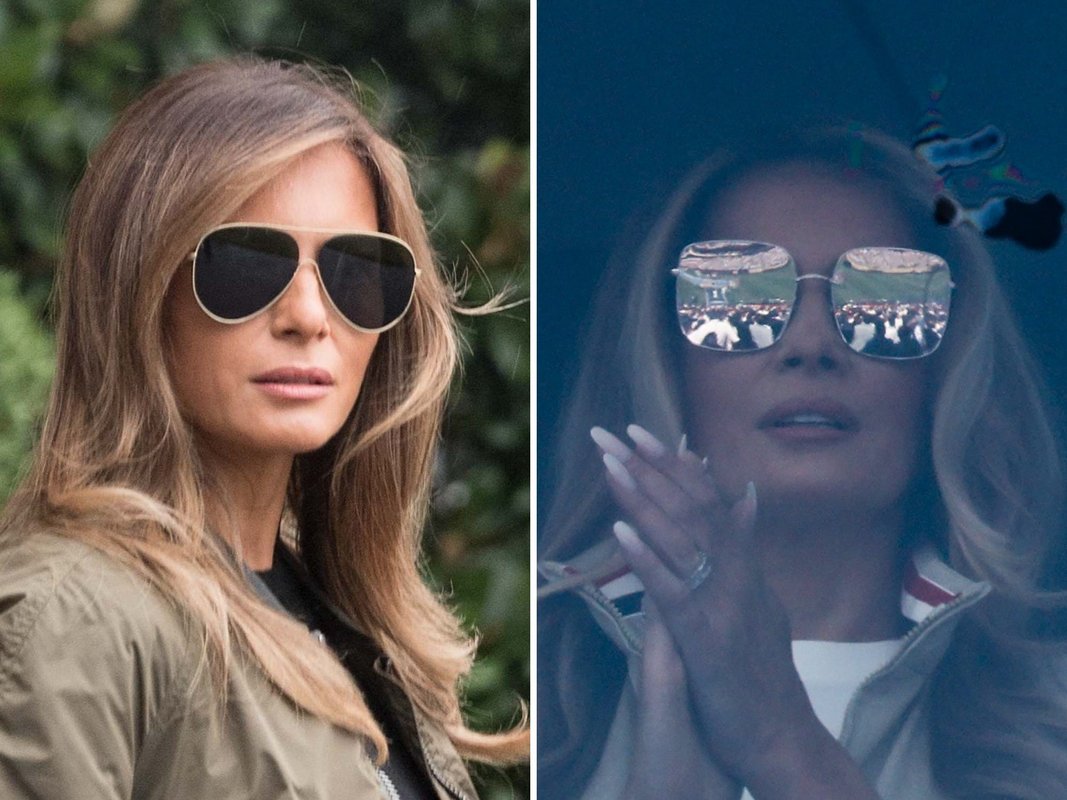 No one loves designer sunglasses quite like Melania Trump.: Here's a look inside her collection, from Dior to Bottega.