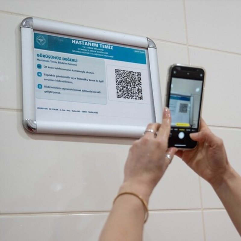 İstanbul'da hastanelerdeki temizlik: sorunları QR kodla bildirilecek