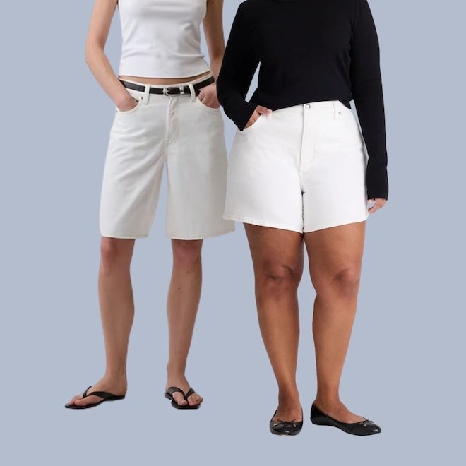 White Denim Shorts Are Back—Find the: Best Pairs for Every Body Type