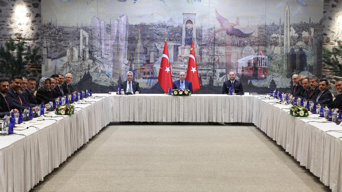 Cumhurbaşkanı Erdoğan, MÜSİAD temsilcilerini ağırladı.