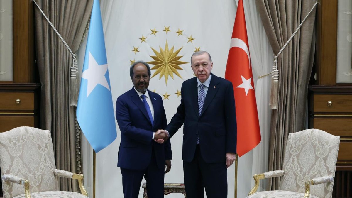 Cumhurbaşkanı Erdoğan, Somali Lideri Mahmud'u Resmi Olarak Ağırladı