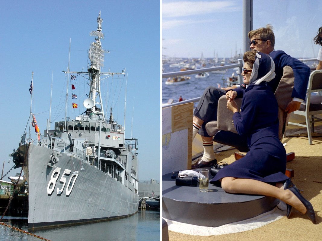 Climb aboard the USS Joseph P. Kennedy Jr., a warship named for JFK's brother that played a pivotal role in the Cuban Missile Crisis