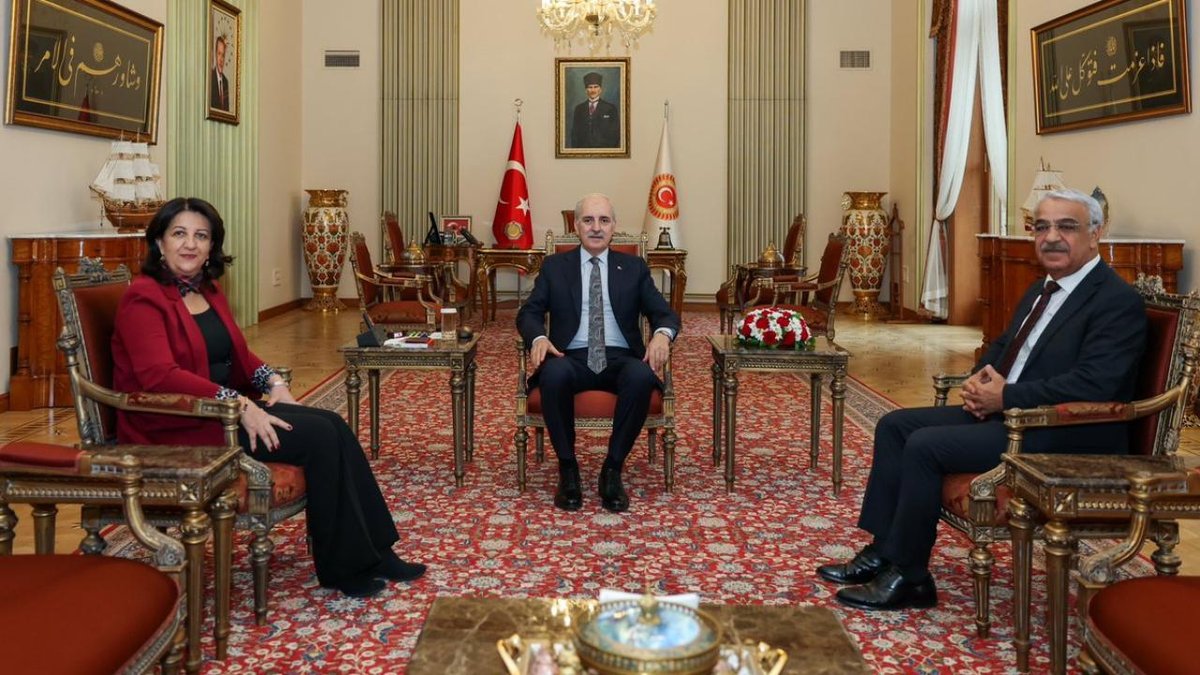 Numan Kurtulmuş, Demokrasi ve Eşitlik Mücadelesi heyetini ağırladı