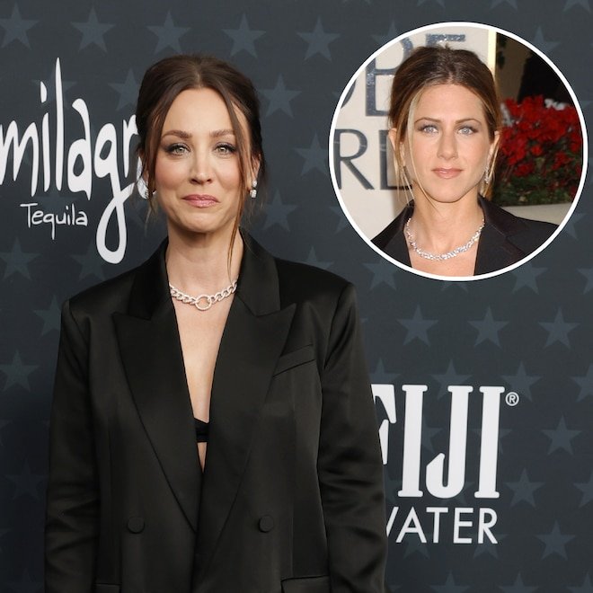 Kaley Cuoco'nun Eleştirmenler Seçimi'nde Jennifer Aniston'dan İlham Alan Görünümü