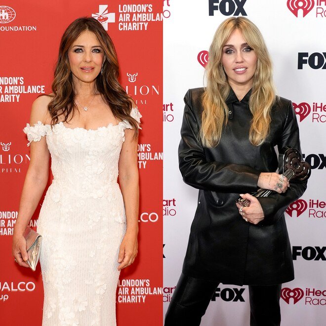 Elizabeth Hurley Details Meeting Billy Ray Cyrus' Daughter Miley Cyrus