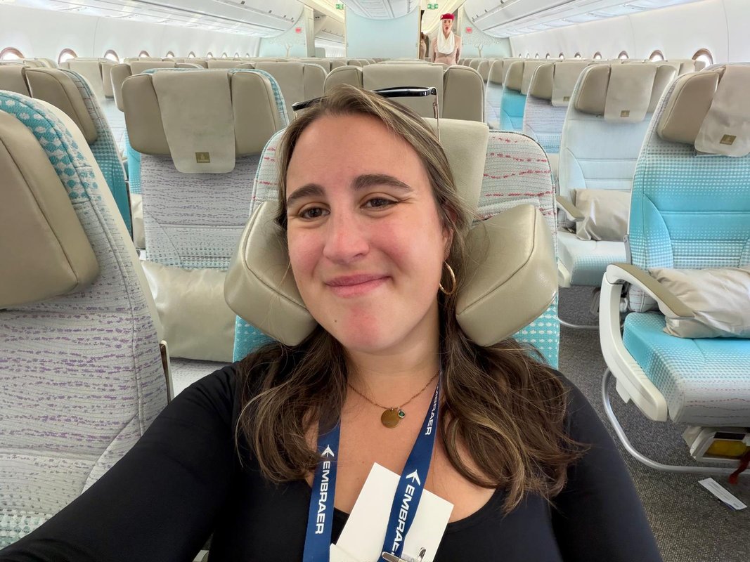 Say goodbye to neck pillows. We tried out Emirates' new headrest, and it's a game changer.