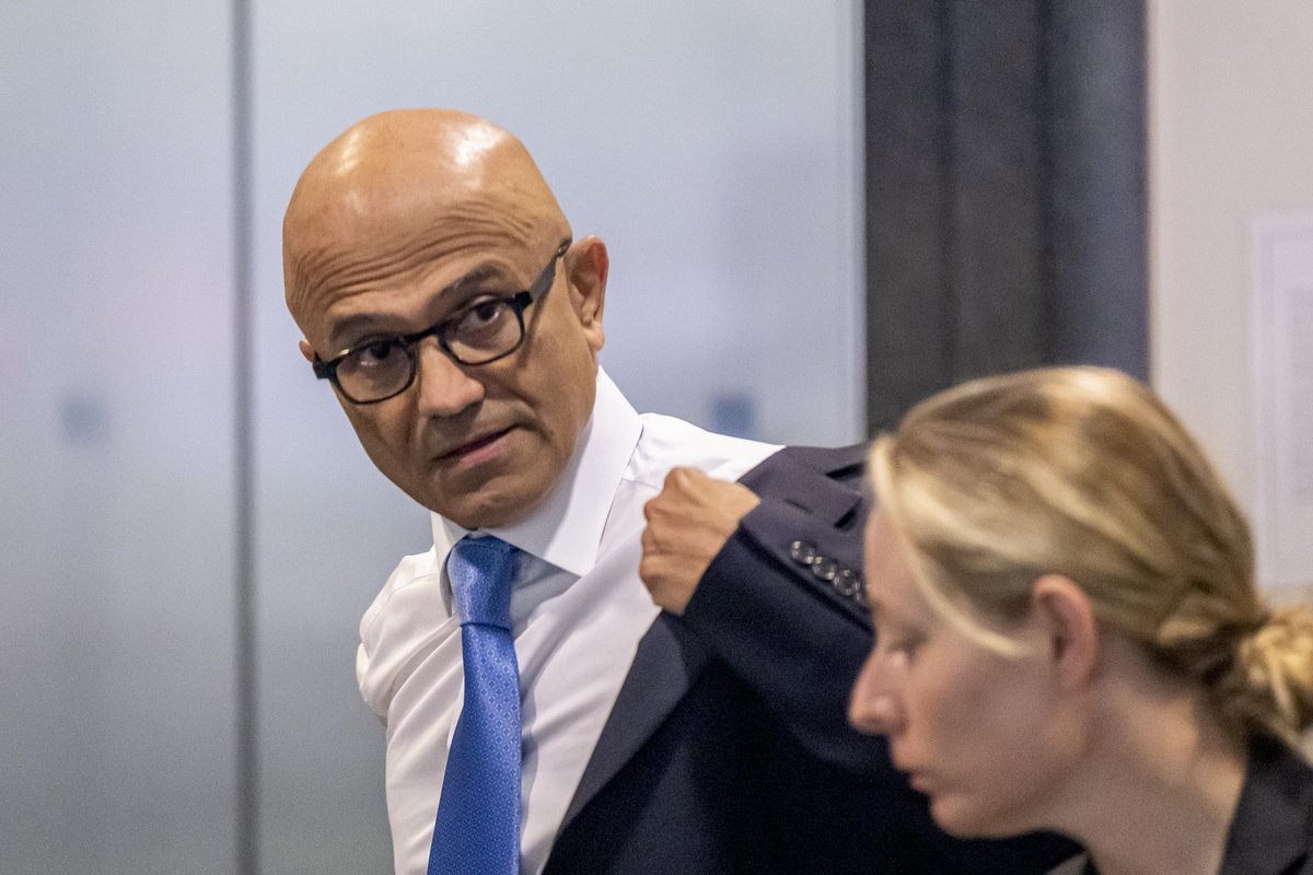 Microsoft's Satya Nadella takes a veiled swipe: at Anthropic and other AI model makers