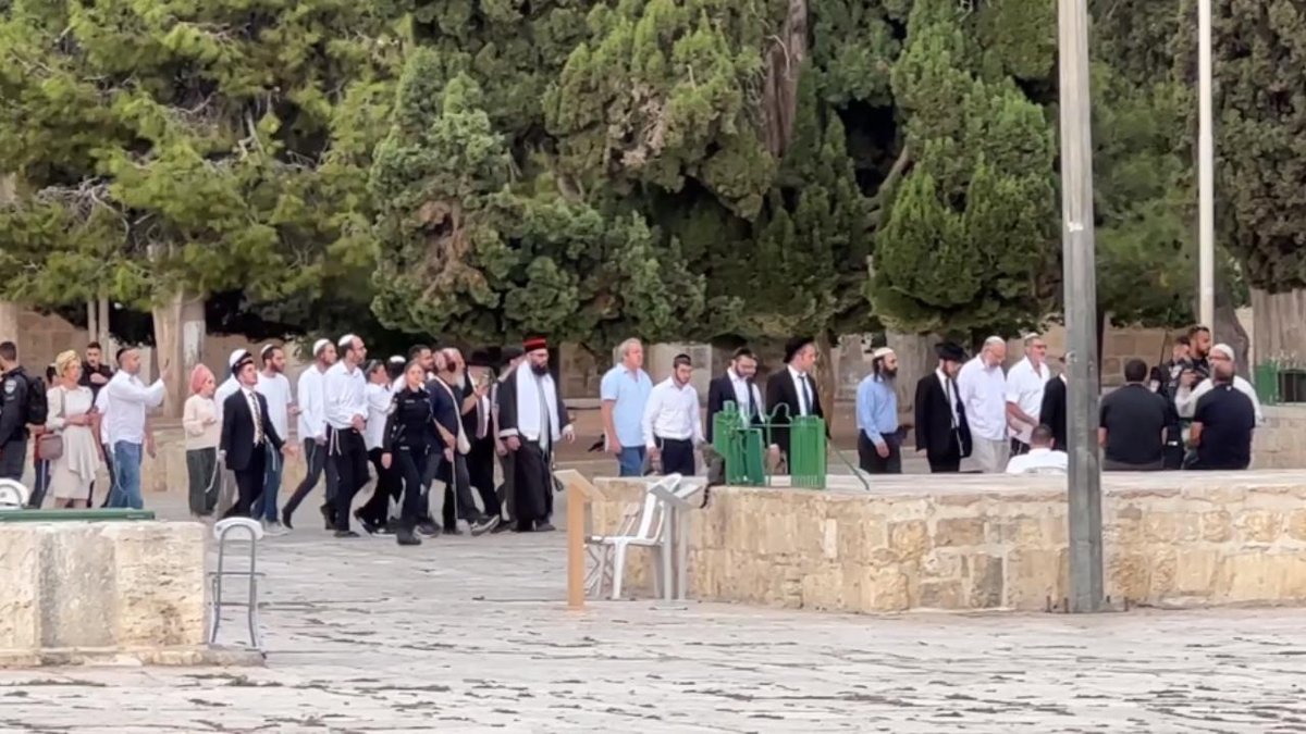 "İşgalci İsrail güçleri, Mescid-i Aksa'ya saldırı gerçekleştirdi"
