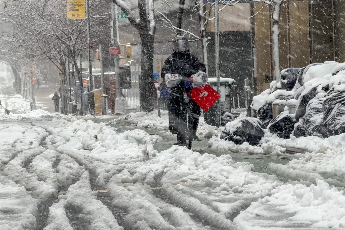 DoorDash is extending its pause on operations in New York City after blizzard hits the Northeast