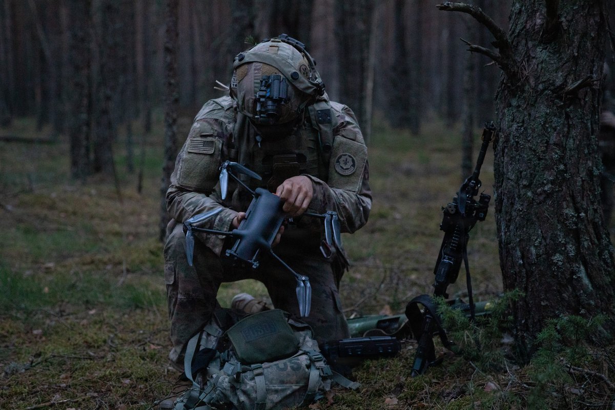 US Army soldiers are learning to treat the sky above as: a source of danger and listen for the buzz of enemy drones
