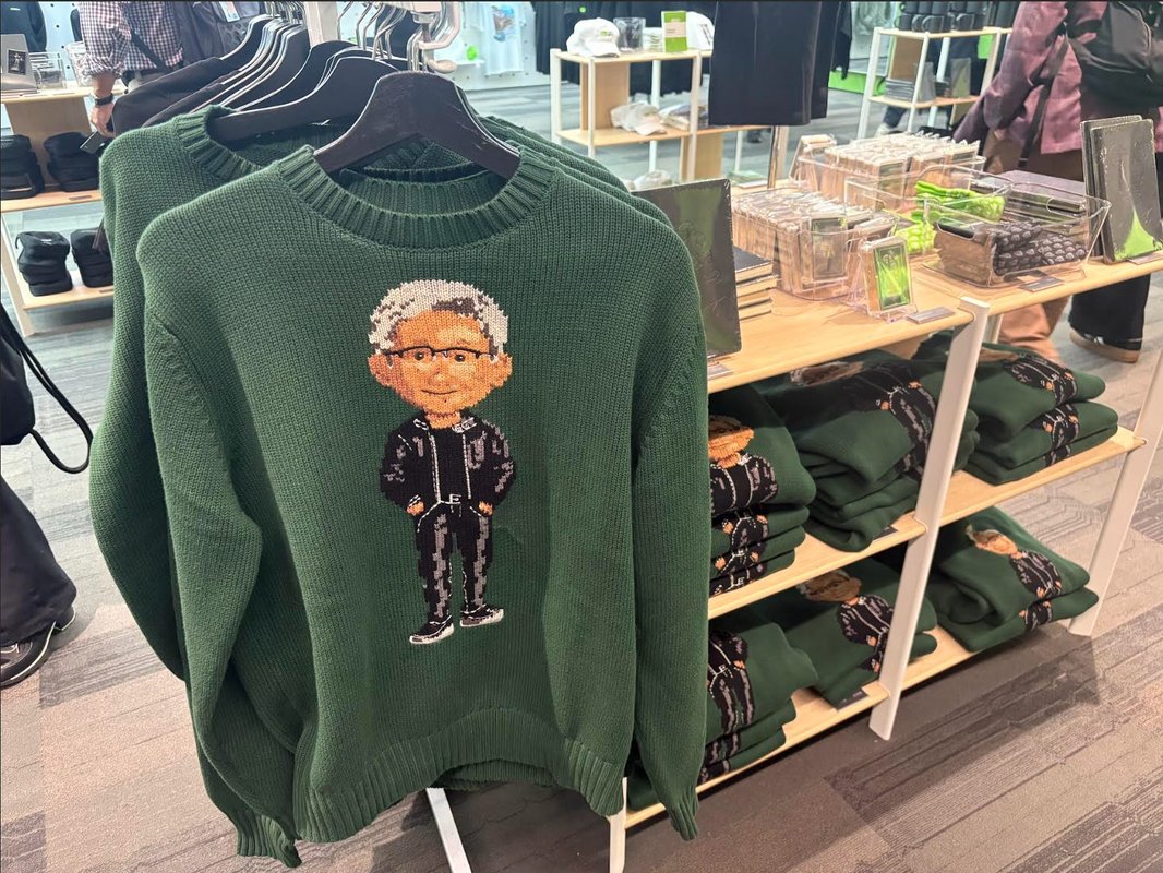 Would you pay $178 for a Jensen Huang sweater?