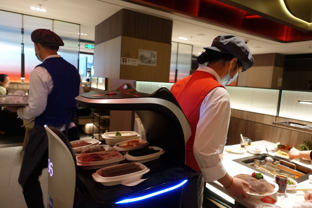 The robot that went on the fritz while dancing at Haidilao in California was in 'celebration mode,' the restaurant says