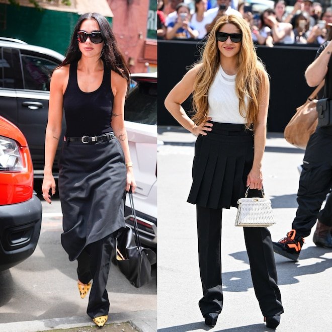 How To Wear the Skirts-Over-Pants Trend, According to a Celeb Stylist