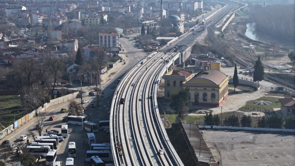 Halkalı-Kapıkule Demiryolu Projesi'nin birinci aşamasında inşaat sürüyor
