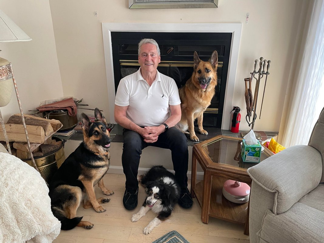 I built two wholesale businesses. When I retired at 72, I volunteered to raise service dogs to keep myself on a routine.