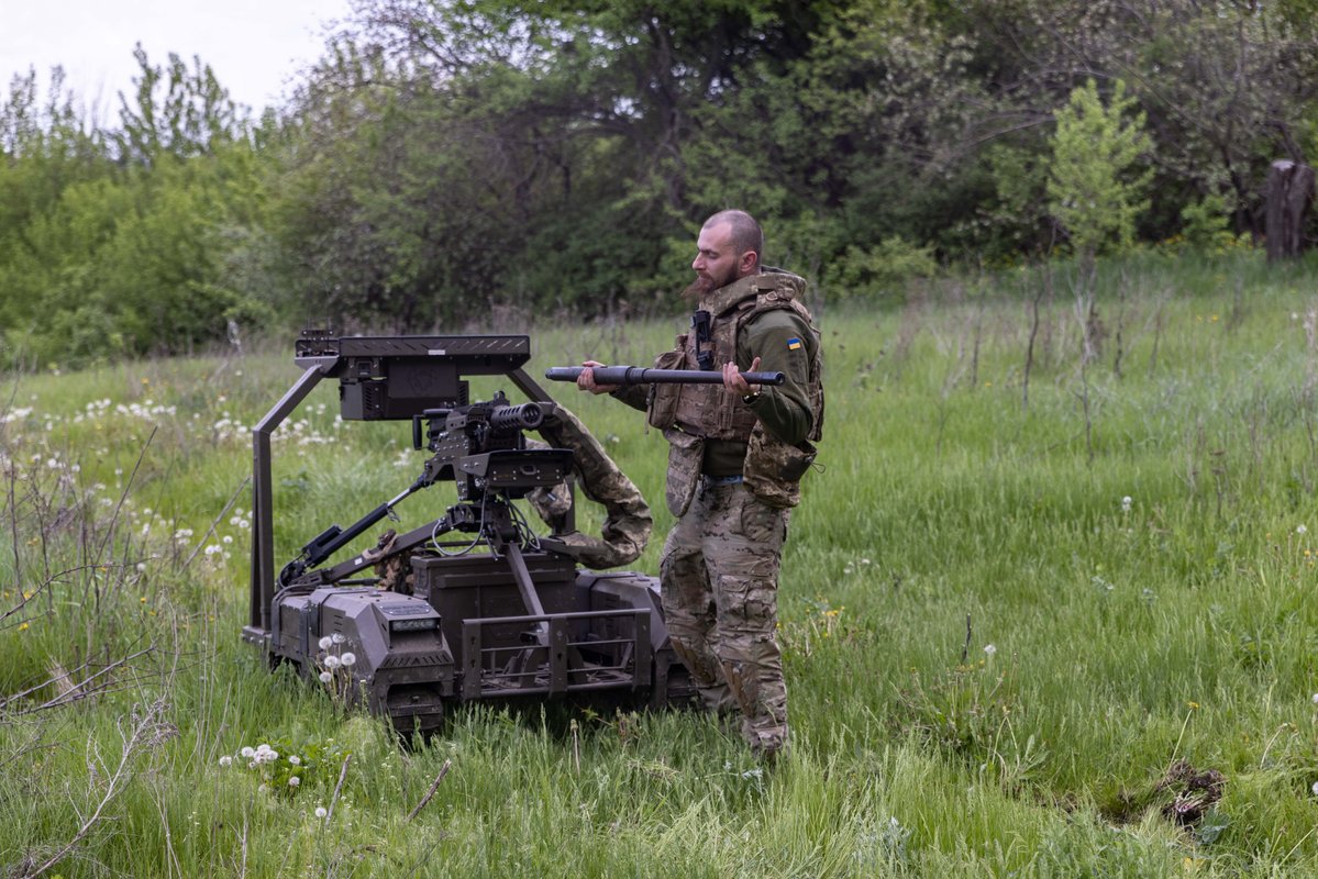 Ukrainian forces are repurposing assault robots for: logistics missions because of supply bot shortages
