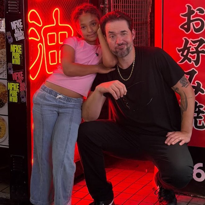 Alexis Ohanian Enjoys "Papa-Daughter: Basketball Night" with Olympia