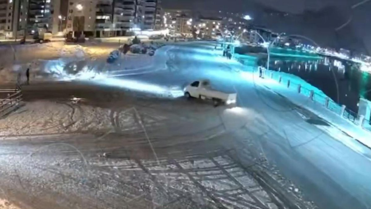 Drift yapan kamyonet şoförüne 58 bin 217 liralık para cezası uygulandı