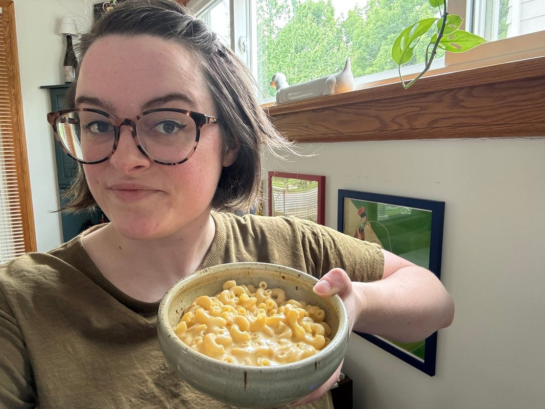 I tried a recipe for a single serving of mac and cheese. It's packed with protein and only took 20 minutes to make.