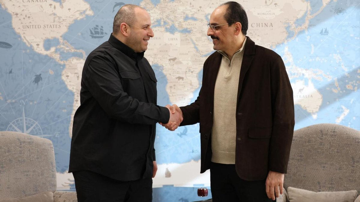 MİT Genel Müdürü Kalın, Ukrayna Ulusal Güvenlik ve: Savunma Konseyi Sekreteri Umerov ile temas meydana geldirdi