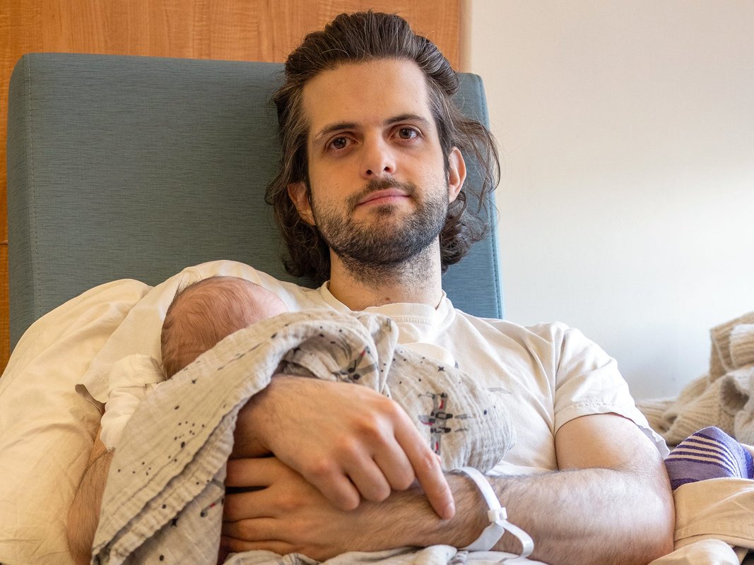 When I became a dad, I experienced postpartum depression. My: whole life changed, and I no longer understood who I was.