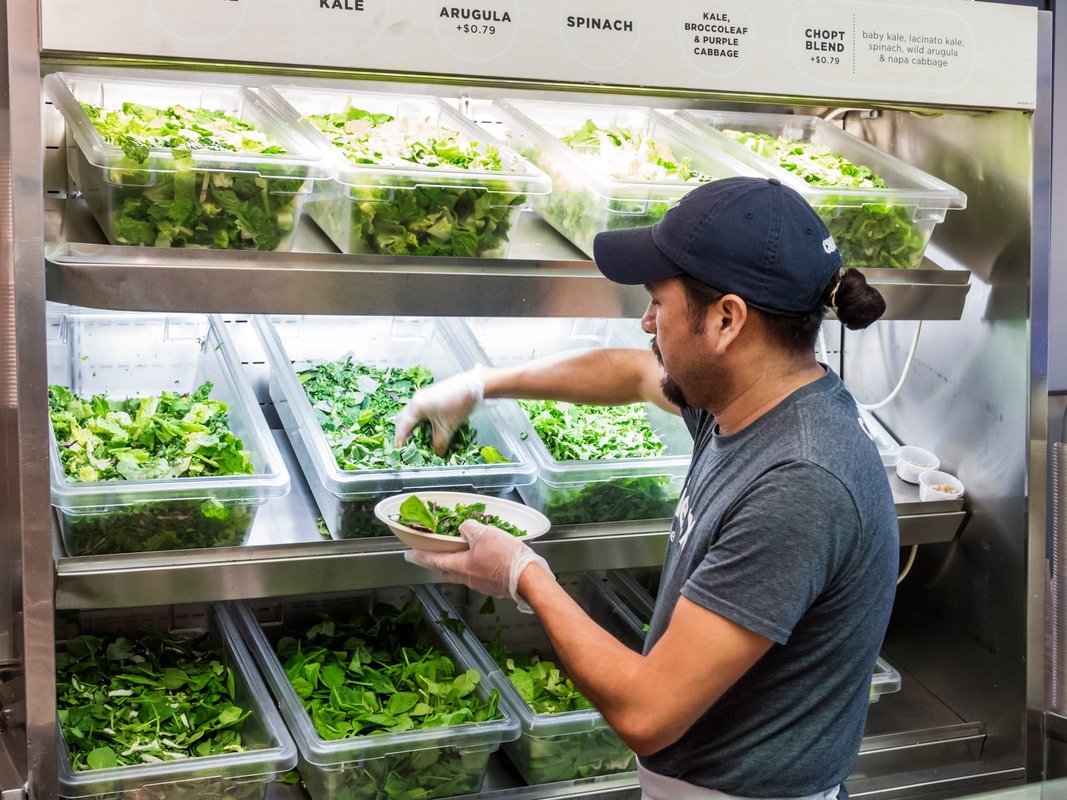 Salad bowl chains are flexing that they don't serve iceberg lettuce anyway