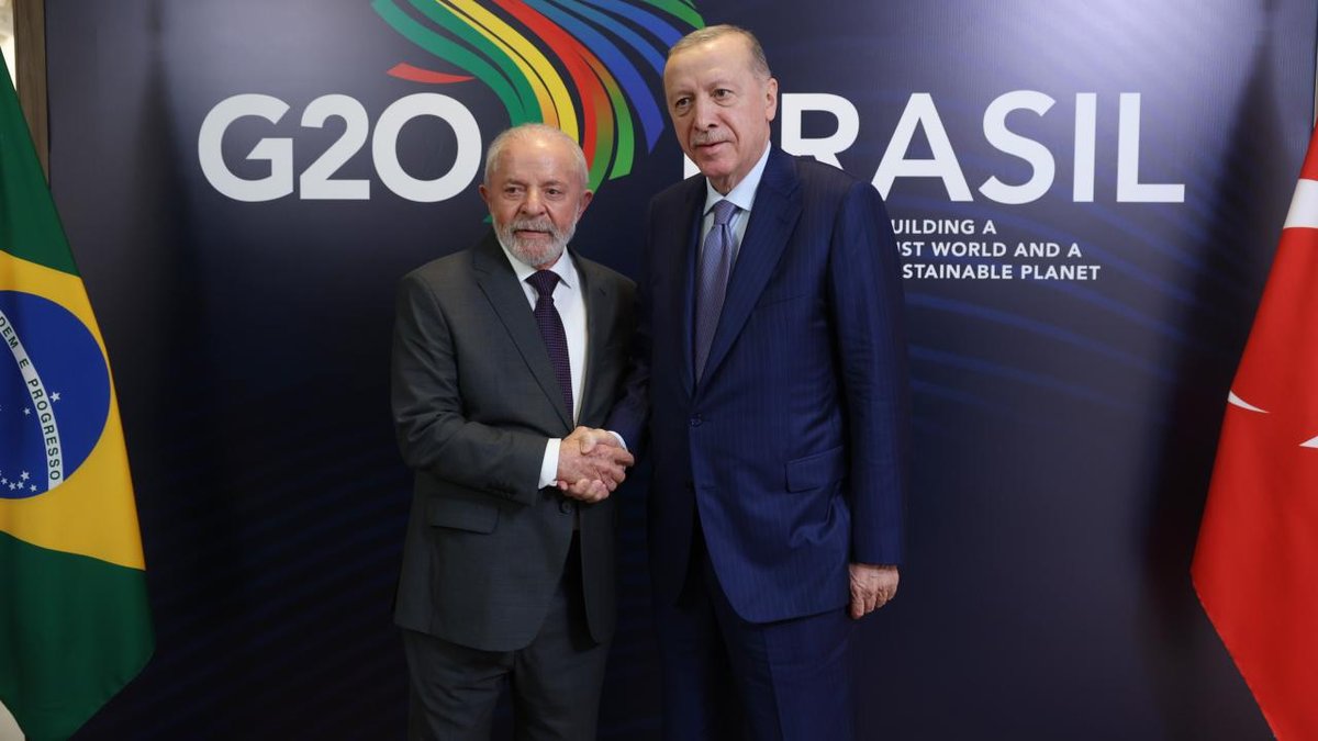 Cumhurbaşkanı Erdoğan, Brezilya'nın lideri: Silva ile bir araya geldi