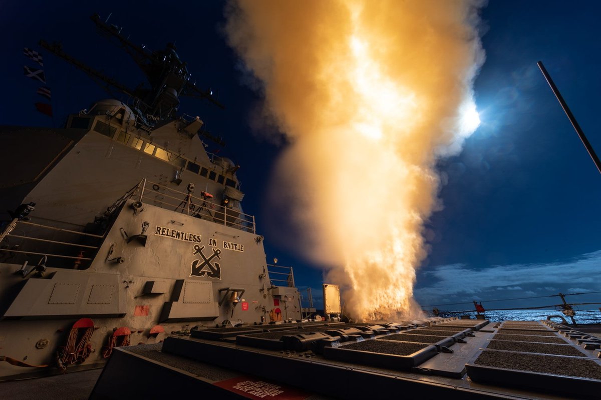 US Navy destroyers are firing top interceptors to: bring down Iranian missiles flying into NATO airspace