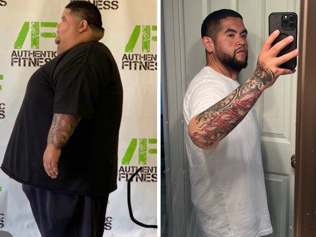 I lost nearly 350 pounds without surgery or: GLP-1s. It started with wall pushups and a trainer.