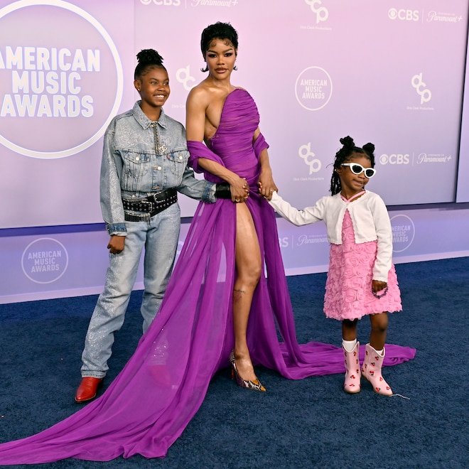 AMAs: Teyana Taylor's Daughter Junie Rates Her Mom's Breathtaking Look
