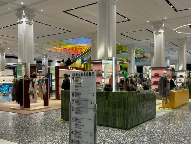Saks Fifth Avenue'un sorunlarını öğrenmek için gittiğimde, bir süre sonra iflas başvurusunda bulundu.