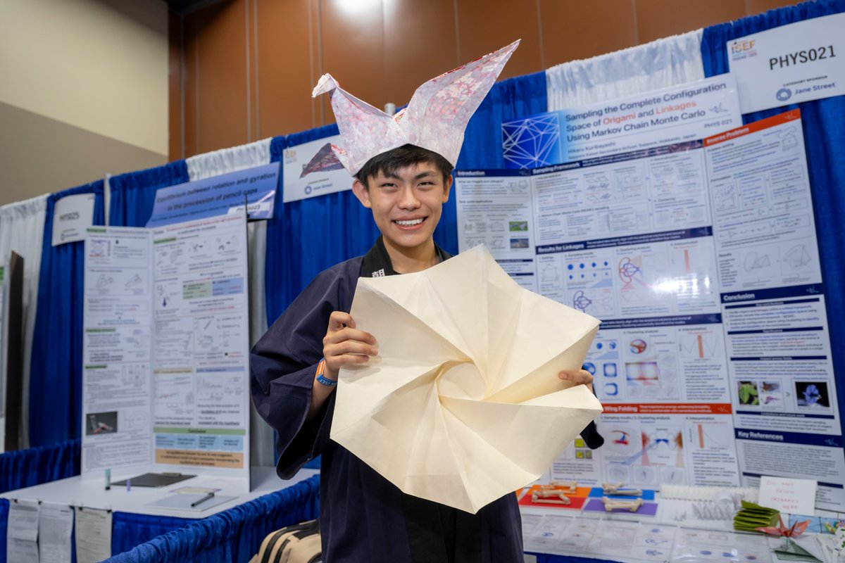 How this 18-year-old’s love of origami helped him win a $100,000 at a science fair