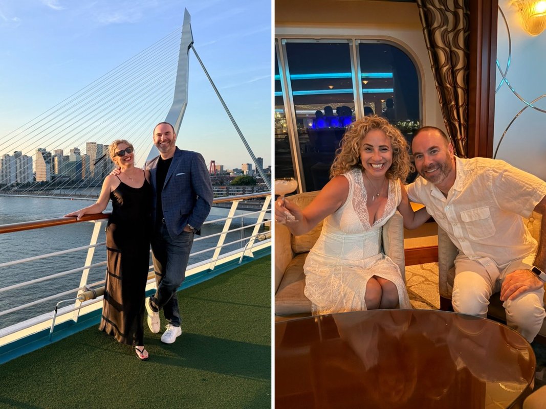 My husband and I took a cruise in Europe while our kids: were at camp. It was unsettling at first not to have parenting duties.