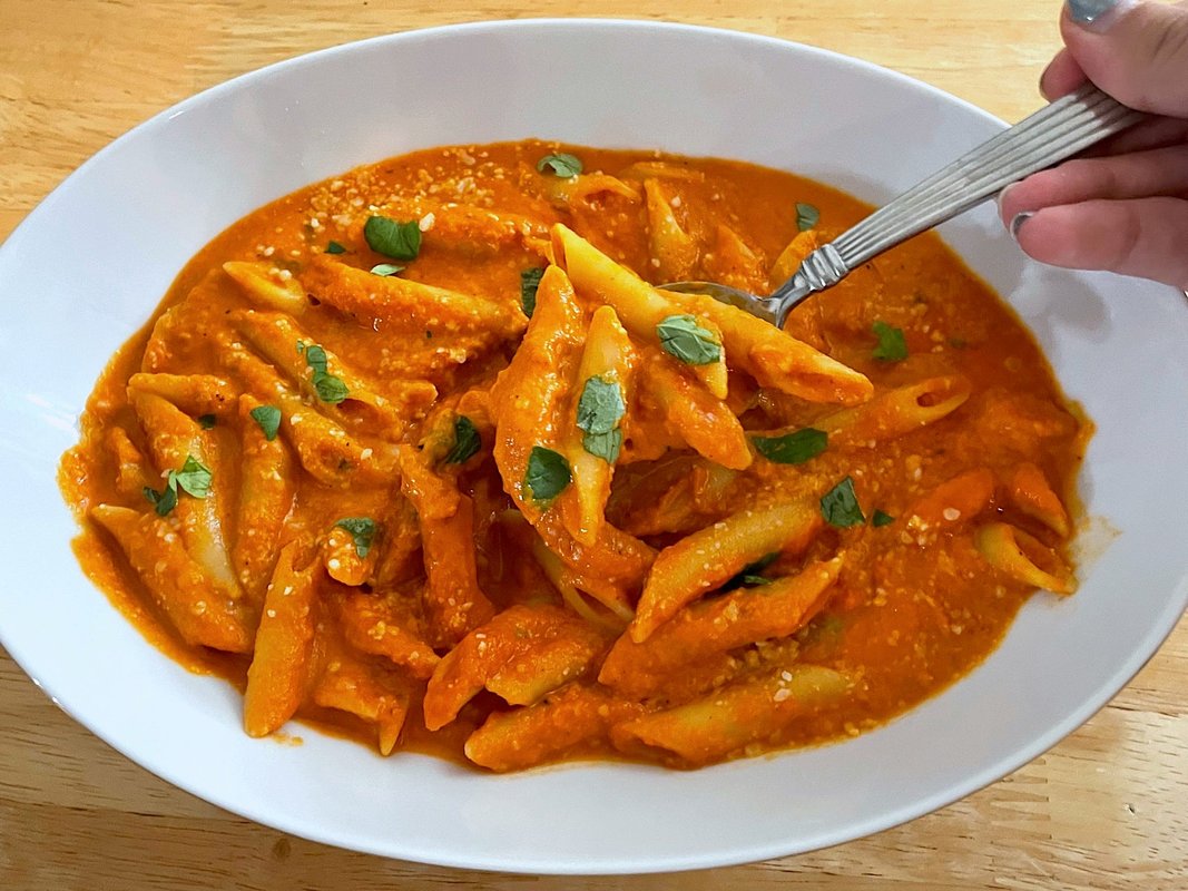 I tried Ina Garten's penne alla vodka. It's: one of the best pasta dishes I've ever made.