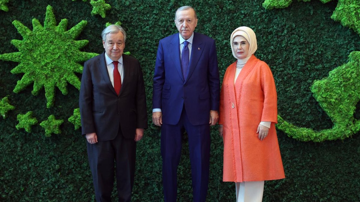 Cumhurbaşkanı Erdoğan ile BM: Genel Sekreteri Guterres sergi gezdi