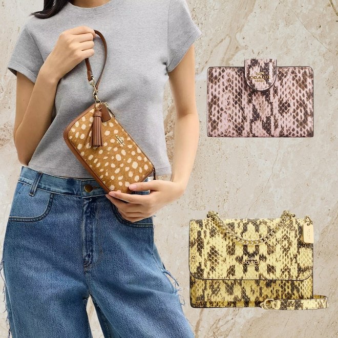 Take a Walk on the Wild Side With Coach Outlet's Animal Print Bags