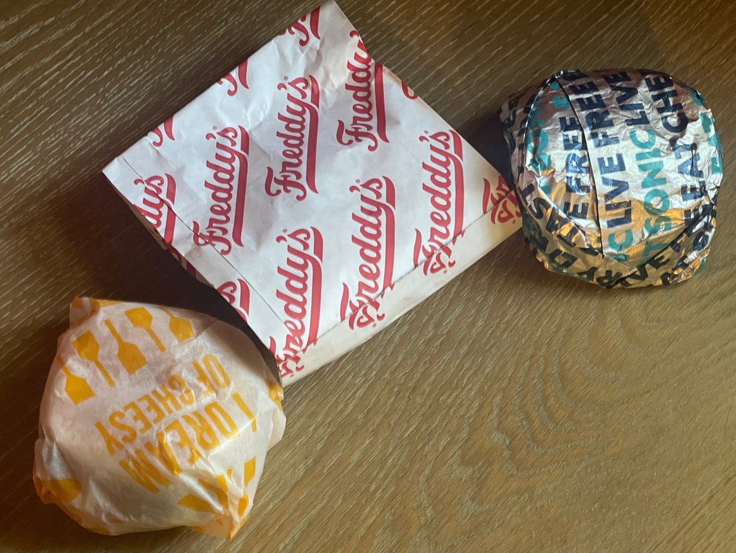 I ordered burgers at Culver's, Freddy's, and Sonic. The best was also the cheapest.